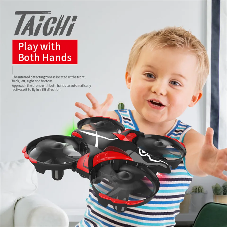 JJRC H56 TaiChi мини Радиоуправляемый квадрокоптер инфракрасный зондирующий пульт дистанционного управления Дрон RTF удержание высоты обновление VS H36 H52 игрушки