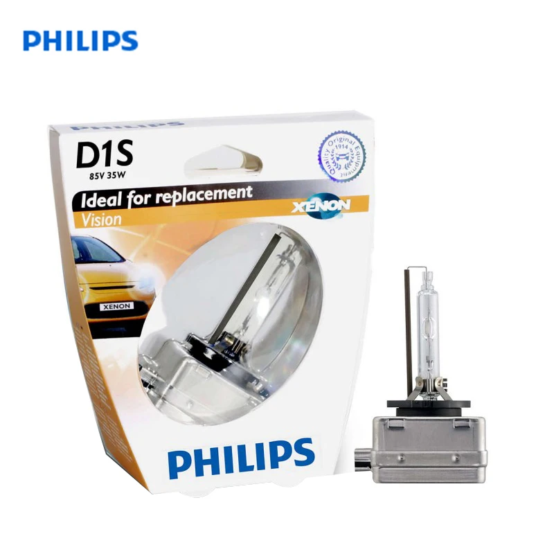 Philips головное освещение 85415VIS1 D1S Vision Автомобильный ксеноновый головной свет автомобиль Дальний свет Ближний свет
