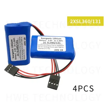 

4pcs HOT NEW Schneider 3.6V 2x1.9ah 2xSL360/131 360/131 SL360 lithium battery SL360/131 batterise Tsx17 battery Take the plug