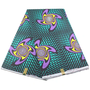 

Polyester Africa Ankara Printing Wax Fabric High Quality Dutch Sewing Material for Party Dress Hot sale Design 6yards