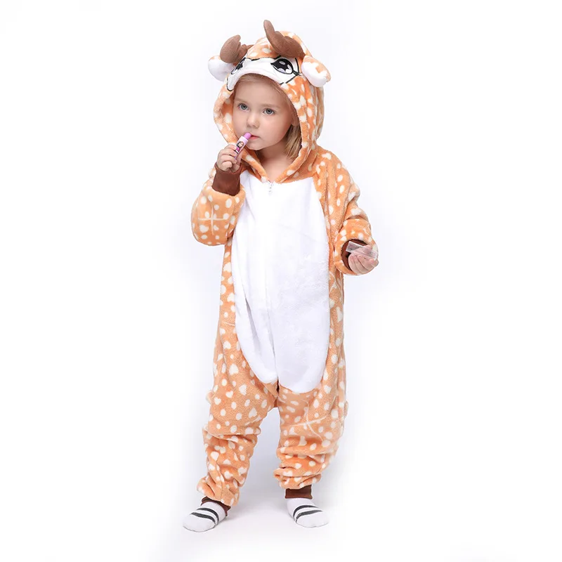 Cosplay Costumes Children Pajamas Kigurumi Pajamas Kids Unicorn Kigurumi Pajamas Boy Girl Sleepwear Pyjama Onesie Funny Child Onepiece Halloween Animal