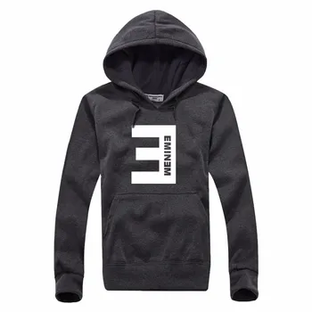 

New Designer Winter Eminem Printed Hoodies Men Fleece Thicken Hip Hop Man Pullover Sweatshirt Fashion Male Sweatshirt Clothing