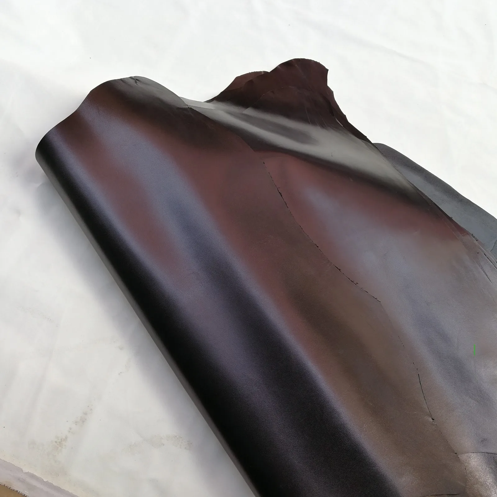 Black washed goat real grain leather A grade genuine leather soft sheep skin whole for gloves clothing
