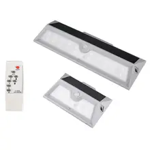 Индукционный Водонепроницаемый светодиодный светильник на солнечной батарее с датчиком движения, дистанционным управлением, регулируемой яркостью, садовый светильник, настенный светильник