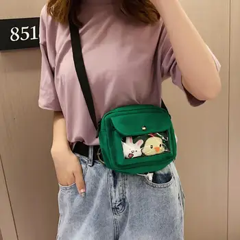 

Women Cartoon Cute Mini Messenger Versatile Korean Bag Cell Phone Bags Simple Crossbody Bags Casual Ladies Flap Shoulder Bag
