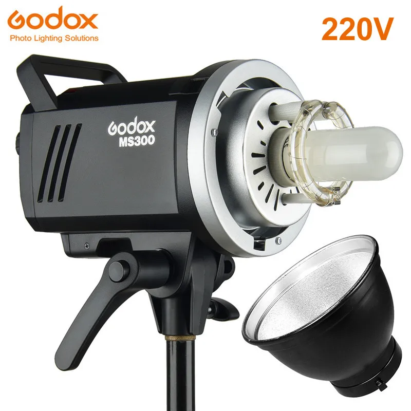 Godox MS200 200W или MS300 300W Bowens Mount Flash 2,4G встроенный беспроводной приемник легкий компактный и прочный студийная лампа - Цвет: MS300 220V