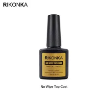 RIKONKA 7 мл прозрачное верхнее покрытие без протирания УФ-гель для ногтей лак прозрачный впитывающий праймер дизайн ногтей лак es гель маникюр