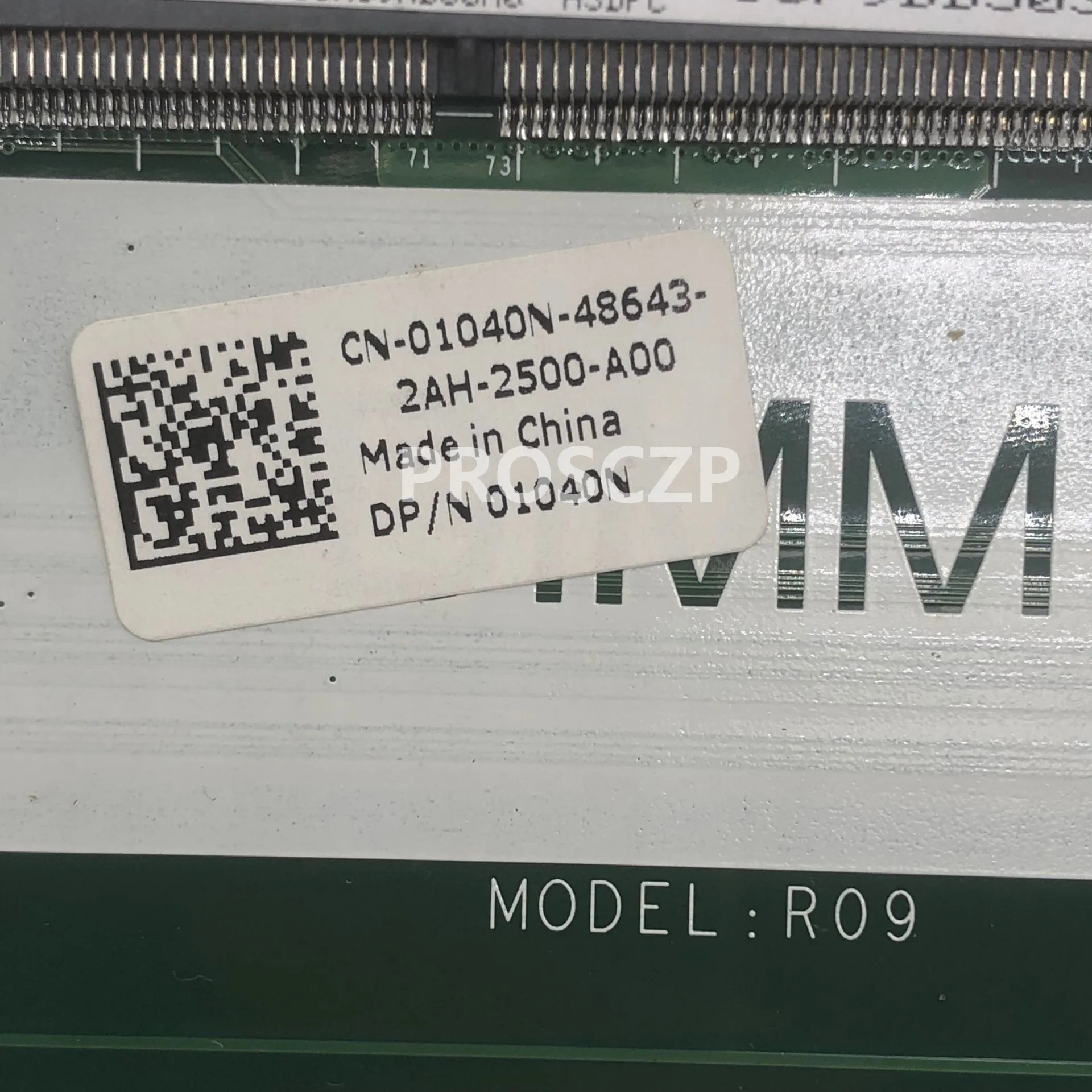 Высокое качество для материнской платы ноутбука, самая низкая цена 15R 5720 7720 CN-01040N 01040N 1040N PGA989 DDR3 DA0R09MB6H1 GT630M/1G полностью протестирована OK