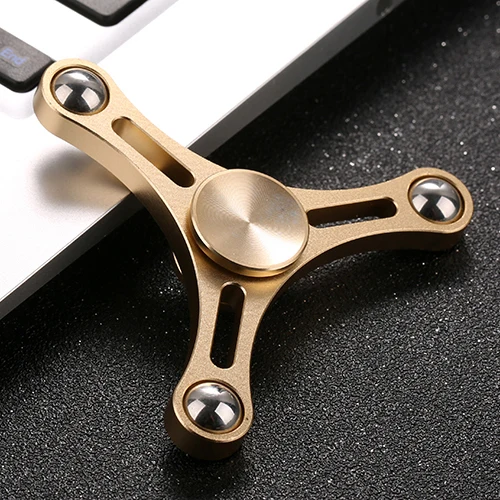 Забавная игрушка для детей и взрослых, Спиннер Tri-Spinner, металлический Спиннер EDC, Спиннер для детей, антистрессовая игрушка-головоломка J0150
