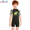 Children Printed Surfing Jellyfish Wetsuits Swimwear For Girls Boys 2.5mm Neoprene Snorkeling Diving Suit Kids Short Swimsuit