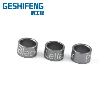 

Bird foot band rings pigeon ring laser engraving