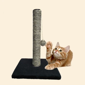 

Cat Scratching Tree Color-matching Playing Condo Furniture Scratch Post Cat Jumping Toy with Ball for Kittens