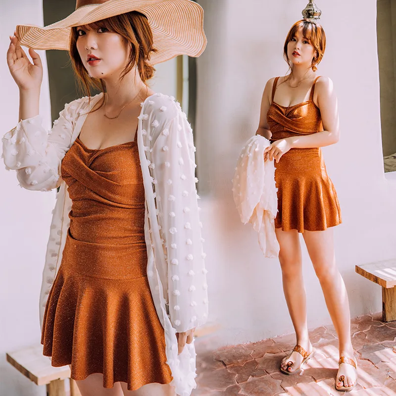 

One Piece Bathing Suit Whole Swimsuit One-Piece Swimsuits Swimwear 2019 Women May Female Beach Plus Size Fat Mm200 Blouses Two
