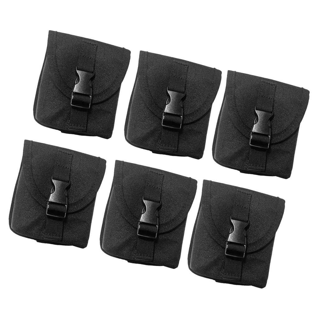6pcs Durable Diving Weight Pocket Strong Replacement Dive Belt Pouch Pack