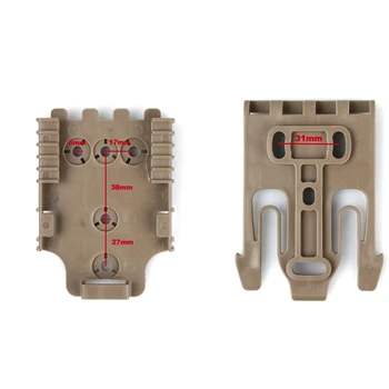 

Tactical Belt/Leg Holster Adapter QLS Quick LockingSystem Kit Gun Case Waist Paddle Drop Leg Platform Accessories for Safariland