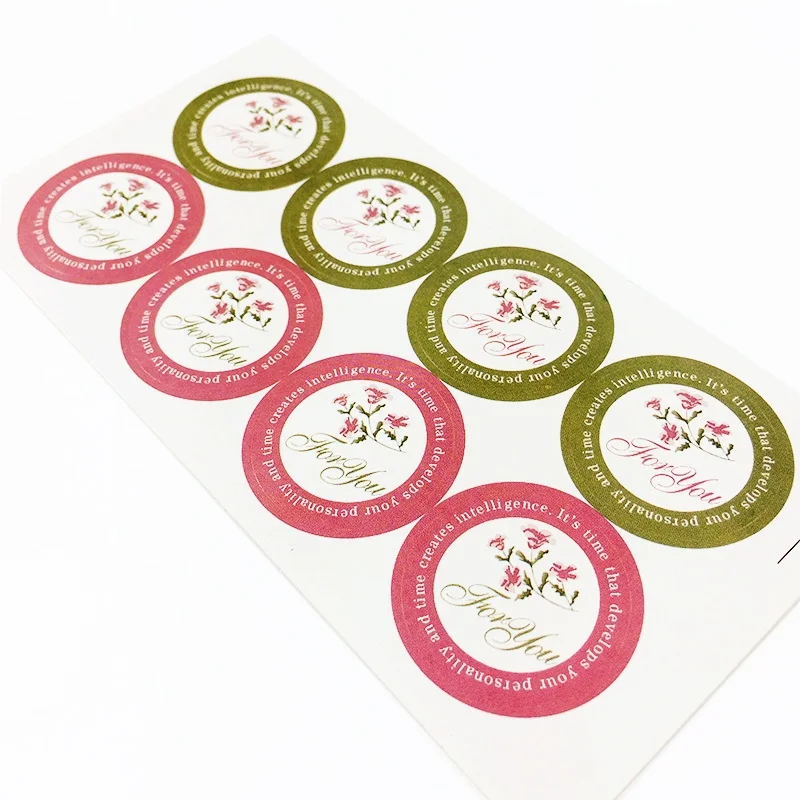 120 Pcs/lot Red Green 'For you' Scrapbooking Paper Labels Envelopes Stickers Gift Packaging Seal Multi-function Seals Stickers