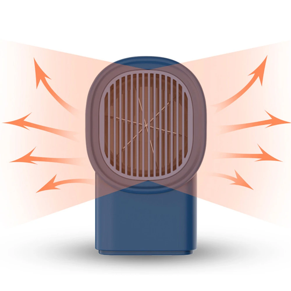 Stove Fan Small Space Heater Fan Desktop/Table Electric Warm Fan Fast Heating Air Blower Radiator Use Winter Office/Home Courtyard heating