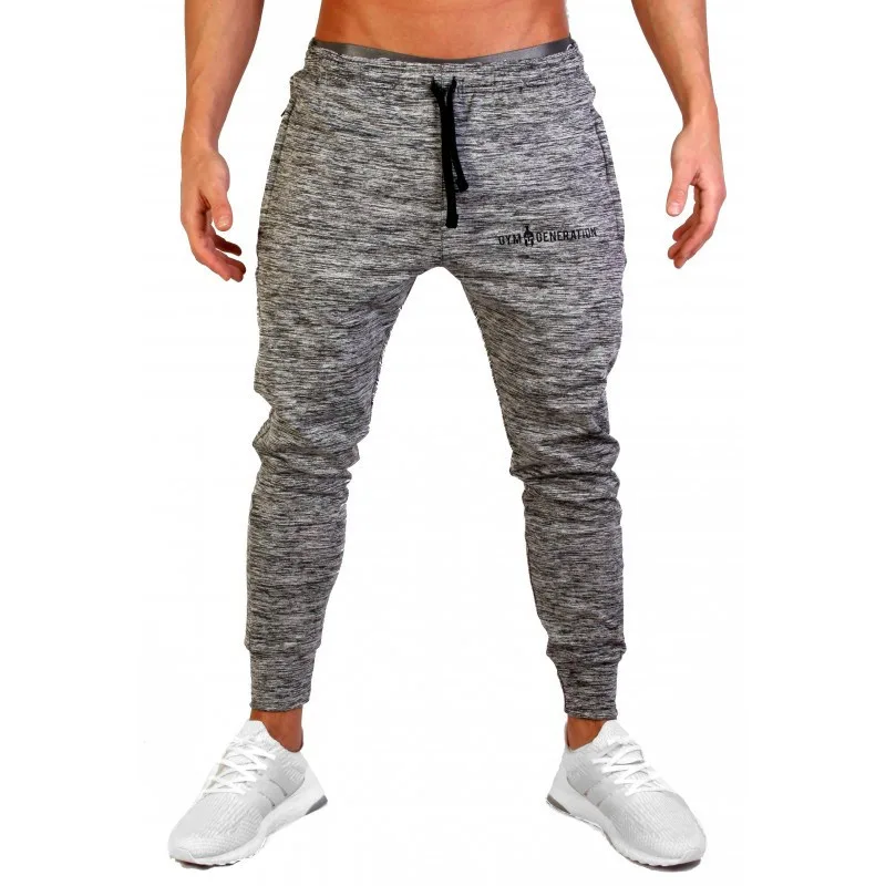 Стиль Мужские Jogger Спортивные залы тренировка фитнес хлопковые брюки мужские повседневные Модные обтягивающие спортивные брюки