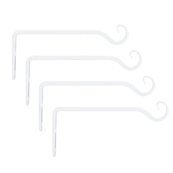 

4 Pack Wall Hook Hanging Plant Bracket Decorative Straight Plant Hanger For Bird Planters Lanterns, Wind Chimes Indoor