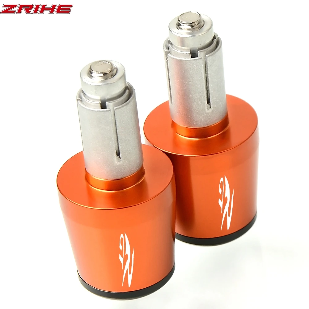 Рукоятка концы 7/" CNC алюминиевые рукоятки мотоцикла концы руля крышки для SUZUKI GTR - Цвет: GTR
