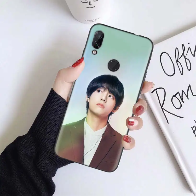 Kpop Kim V Taehyung чехол для Xiao mi Red mi Note 7 8 K20 7S 7A 6 6A Pro S2 5 mi Play 9T CC9 E A1 A2 Lite F1 мягкий чехол для телефона - Цвет: BS130-3