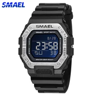 SMAEL-reloj deportivo Digital multifuncional para hombre, cronógrafo de pulsera, LED, militar, a la moda