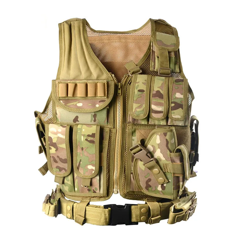 Mens Military Tactical Vests Hunting Combat Body Armor JPC Molle Plate