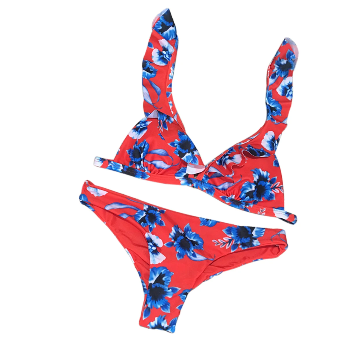 

AA Sexy Swimwear Womens Floral Print Two-Piece Swimwear Sexy Bikini Set Ladies Swimsuits Beach Wear Swimming Costume Biquini