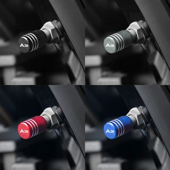 

Newest Car Accessories 4Pcs Car Wheel Tires Valves Tyre Stem Air Cap Airtight Cover for Audi A3 A4 Q3 Q5 Q7 S8 TT