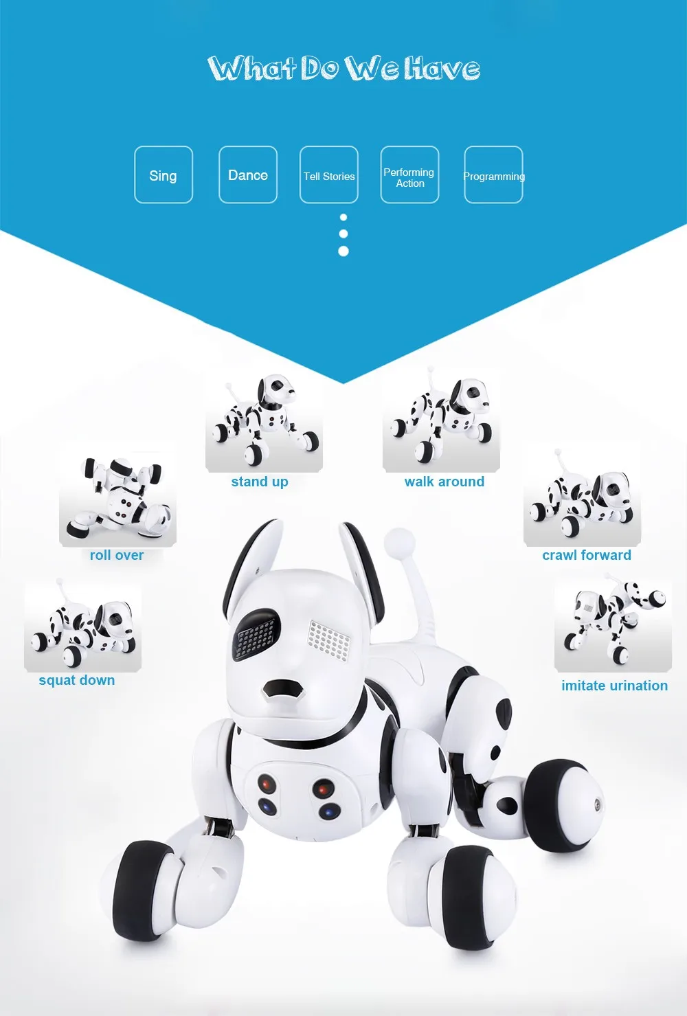 Робот, собака, электронный питомец, умный робот, игрушка 2,4G, умный беспроводной говорящий пульт дистанционного управления, детский подарок на день рождения