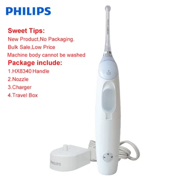 

New for Philips 100% Original Sonicare Air Floss Flosser HX8340 Support Rechargeable for the Adult with Nozzle and Charger