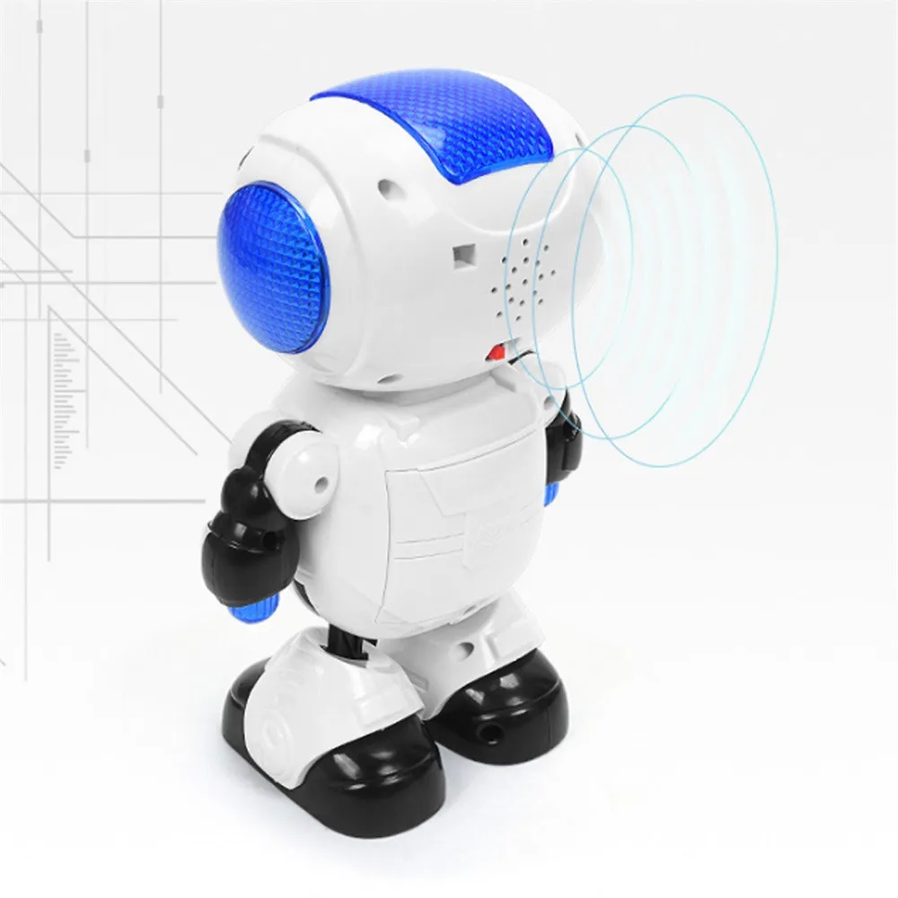 Electronic Dancing Robot With Musical& Lighting Robot Fun Learning Toys For Kid RC Robot Interactive Lighting Dancing Toys Gift