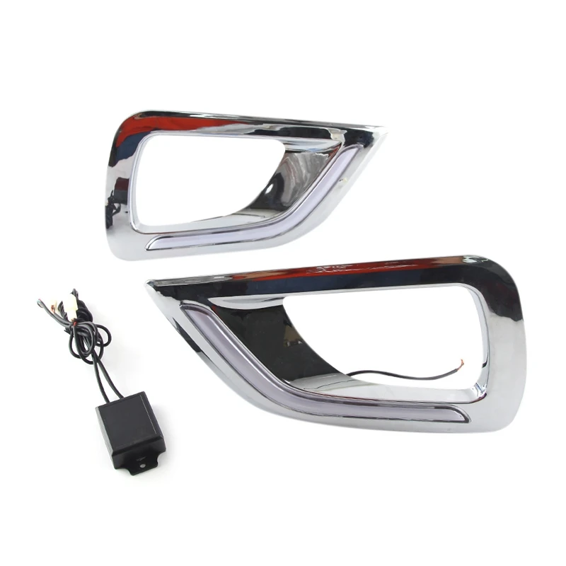Car Flashing LED DRL Daytime Running Light Day Lights Fog Lamp Cover