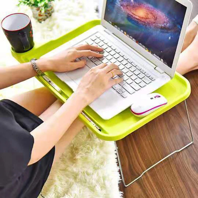 Lazy Plastic Folding Simple Small Laptop Desk Creative Lazy Bed Learning Foldable Computer Table