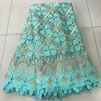 

African Lace Fabric 2019 pink High Quality Lace French Tulle Lace Fabric With Stones Party African Lace Material 03