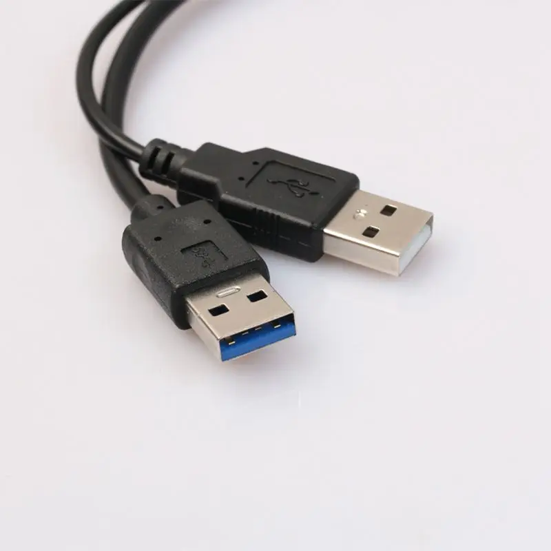 USB 3,0 на Sata 22pin данные расширенный кабель питания адаптер для 2,5 дюймов HDD жесткий диск Драйвер Кабель, 0,15 м/0,5 фута, черный