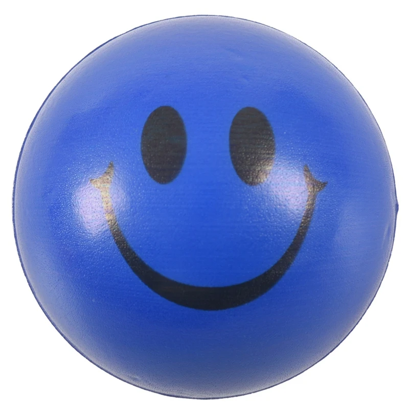 bouncy ball Anti-Stress Ball Crunch Ball Relaxing Ball hand exerciser Finger Trainer Smiley Face Relief Squeeze Ball Happy Face - Цвет: 2pcs