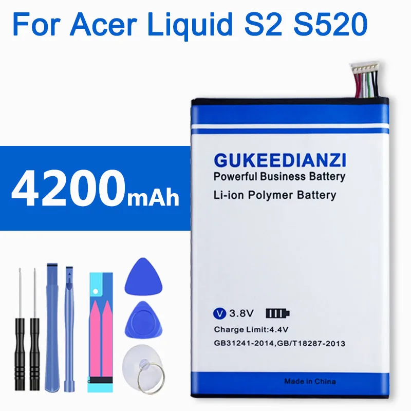 BAT-M10 для acer Liquid Jade S2, жидкий S2, S520, S58A/1CP415793L1 1S1P(1ICP5/58/94), KT.0010S. 007 4200 мАч планшет Батарея