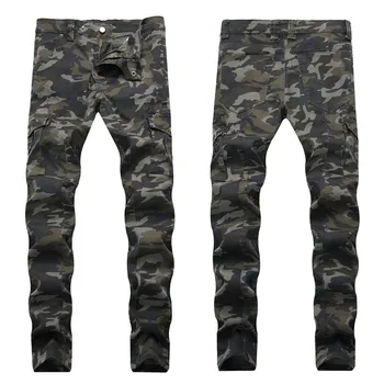 

Men's Stretch Camouflage Casual Slim Sweatpants Pencil Jeans Trousers Pants Dropshipping Winter 2019 fashion Leisure size