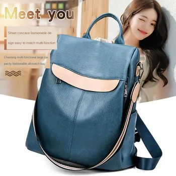 

Female Backpack Large Capacity Luxury Student Black Casual Backpacks For Teenage Girls Sac A Dos Travel Rucksack