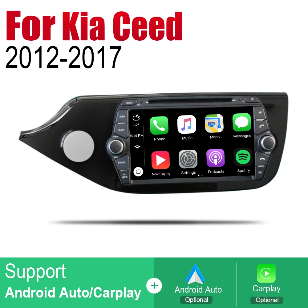 Автомагнитола на Android стерео DVD GPS навигация для Kia Ceed 2012 2013 2014 2015 2016 2017 LHD Wi Fi