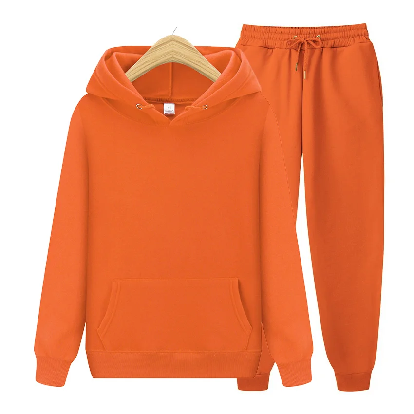 Men's Sets Hoodies+pants Autumn Winter Hooded Sweatshirt Sweatpants