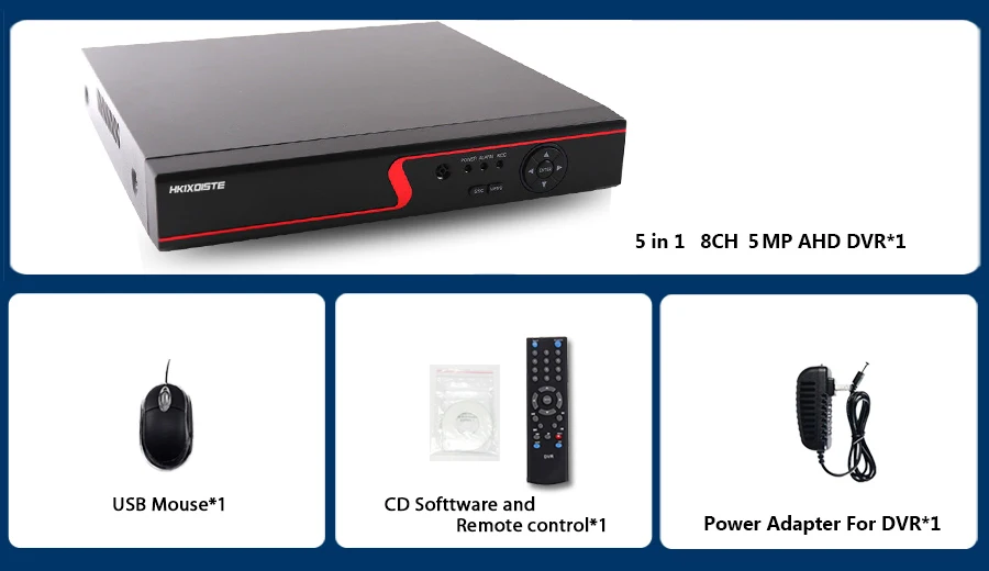 4MP 5MP Камера Безопасности DVR 8ch комплект видеонаблюдения NVR Поддержка AHD/аналоговая/TVI/CVI/IP камера P2P H.265 1080P выход