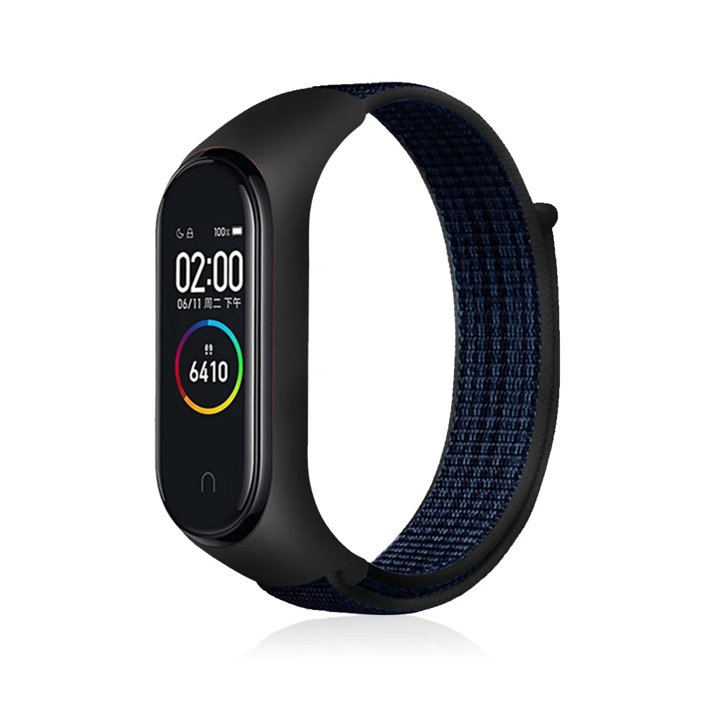 15 Indigo Pulseira mi band 4 ремешок для xiaomi mi band 4 3 спортивный нейлоновый ремешок для часов дышащий браслет ремешок для часов Смарт часы аксессуары 4 - Цвет ремешка: 15 Indigo