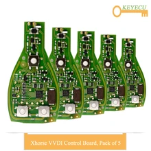 KEYECU 5PCS Xhorse VVDI SEIN Schlüssel Pro Verbesserte Version Fernbedienung Auto Schlüssel Bord für Mercedes-Benz, fob 3 Taste-315MHz 433MHz