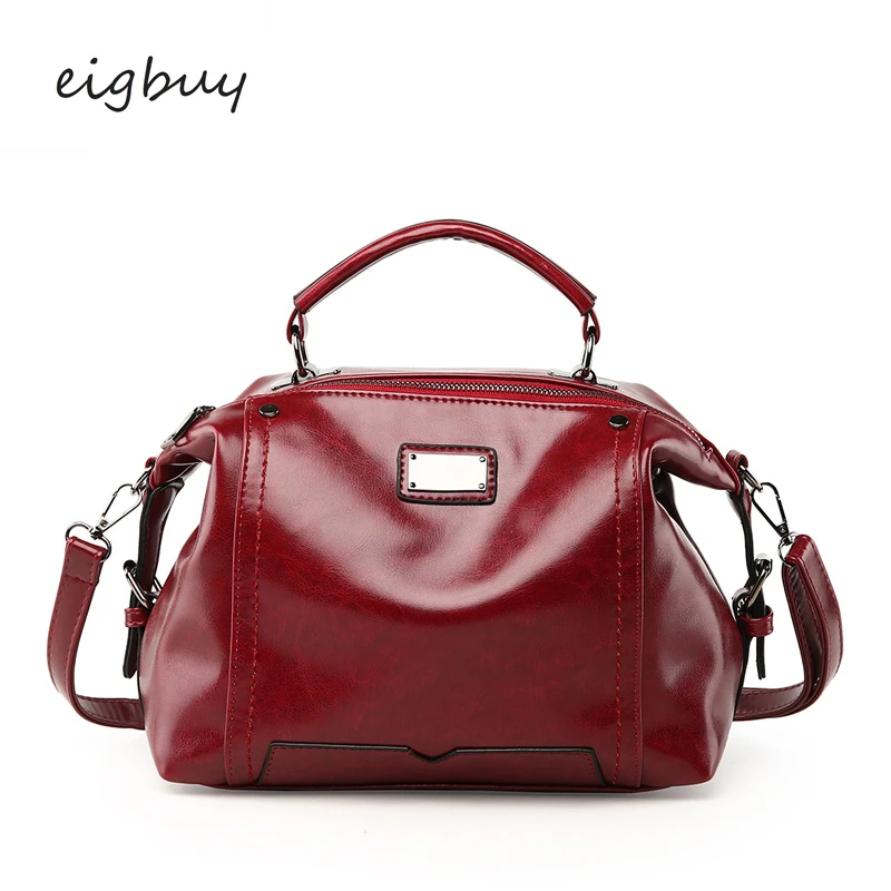 

Female Women Handbags Hot Big Nylon Solid None Zipper Leather Ladies Hand Bags Purses And Handbags Red Fashion Bag Sac A Main