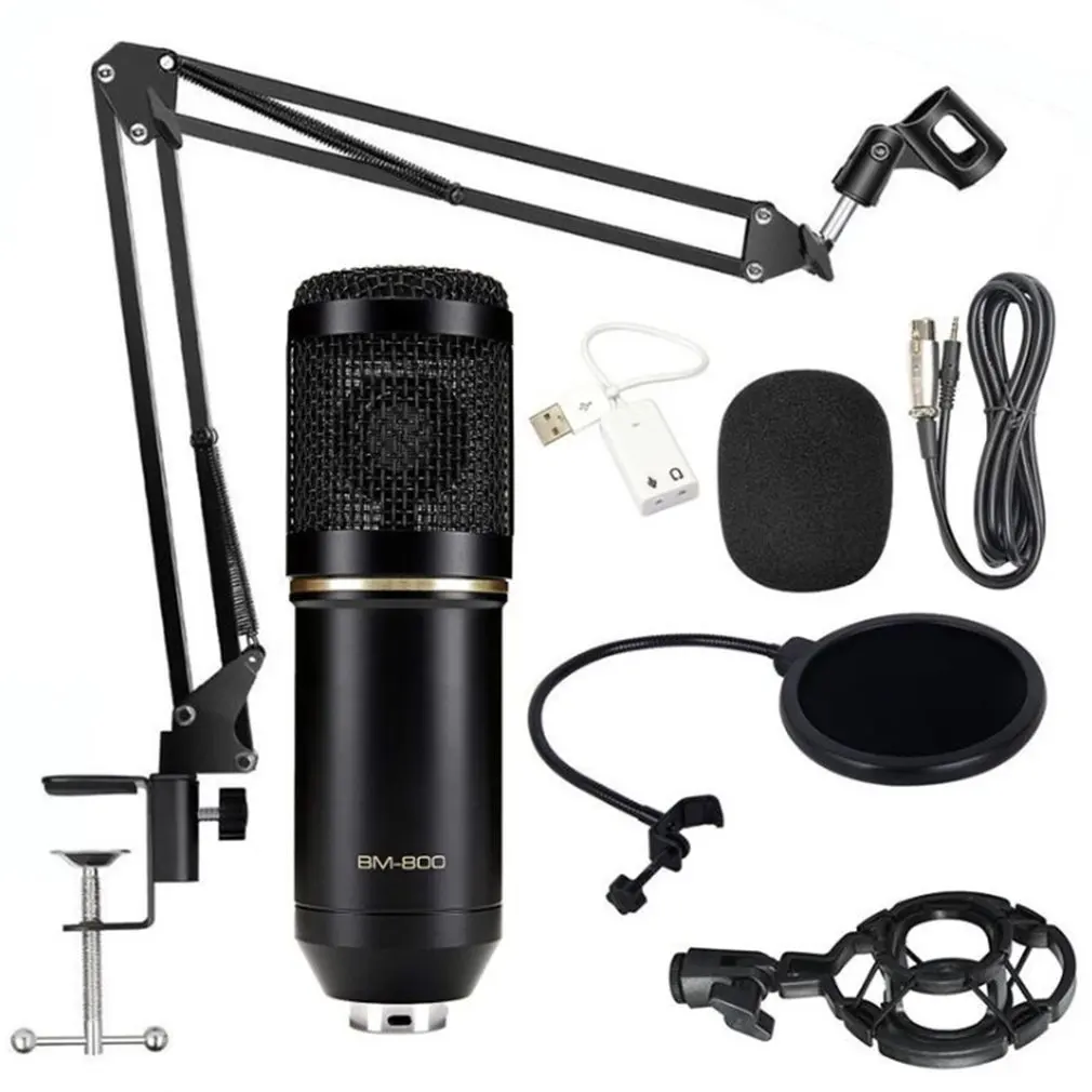 

Microfone BM 800 Studio Microphone Professional Microfone BM800 Condenser Sound Recording Microphone For computer