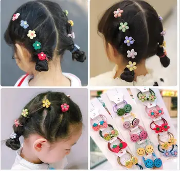 

NEW 10pcs/ Baby Hair Ring Girl Head Rope Does Not Hurt Baby Hair Tie Hair Band Hair Accessories Princess Headwear Cute Hair Rope