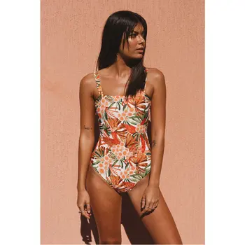 

2019 Printed Bikini Lady's Unibody Swimming Suit Bikini Sexy Women Beach Swimwear