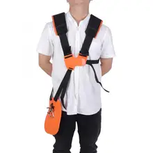 Strimmer Мягкий ремень Регулируемый двойной триммер плечевой ремень косилка нейлоновый ремень для кустореза инструмент триммер плечевой ремень